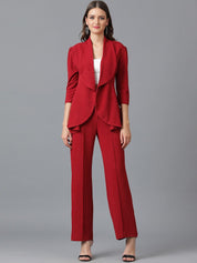 KOTTY BIZwear Shawl Neck Coat With Trouser