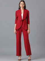 KOTTY BIZwear Shawl Neck Coat With Trouser
