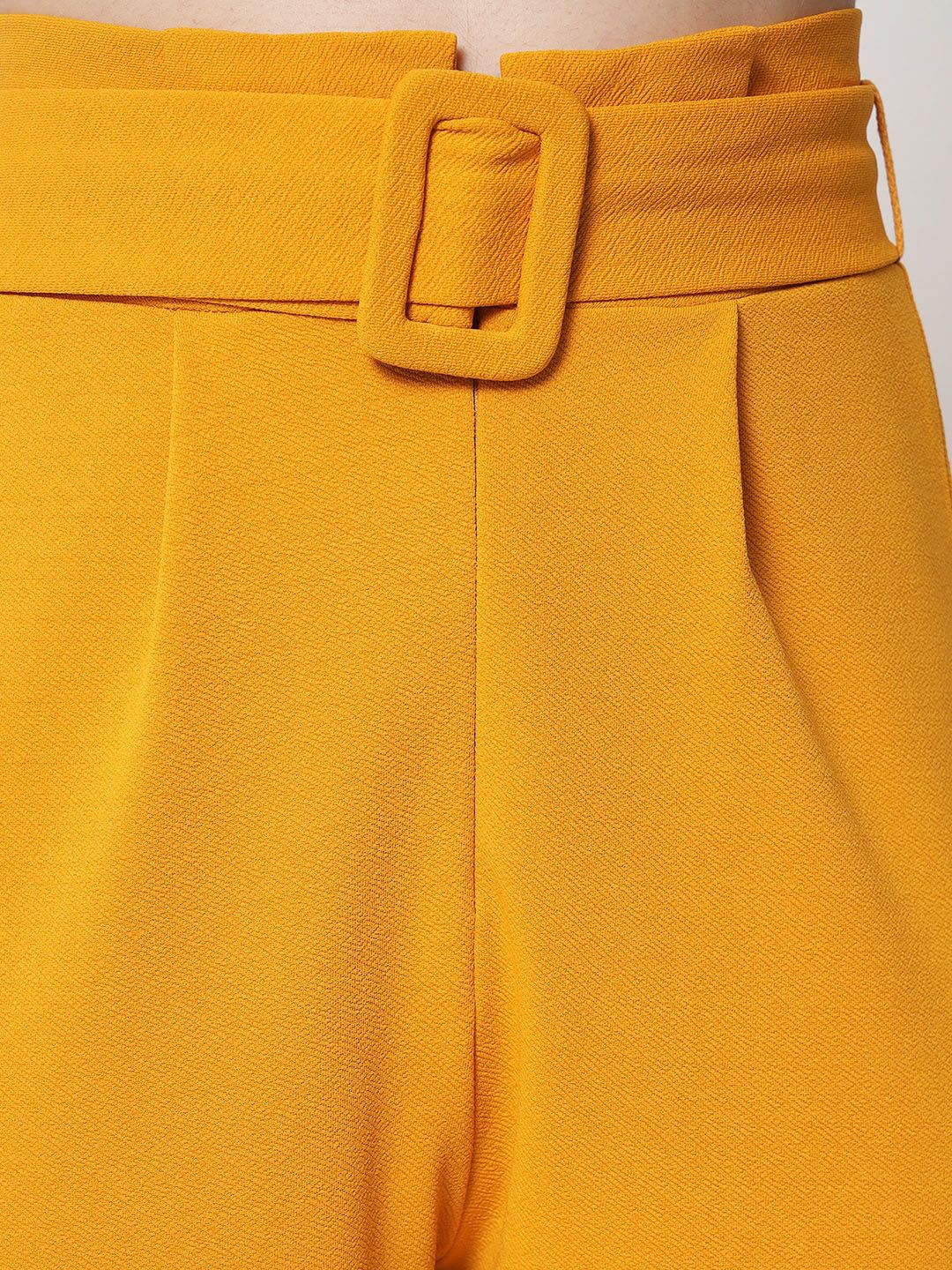 Kotty Pack Of 2 Women Relaxed Straight Fit High-Rise Pleated Trousers