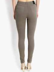 Kotty Women Taupe Skinny Fit High-Rise Clean Look Jeans