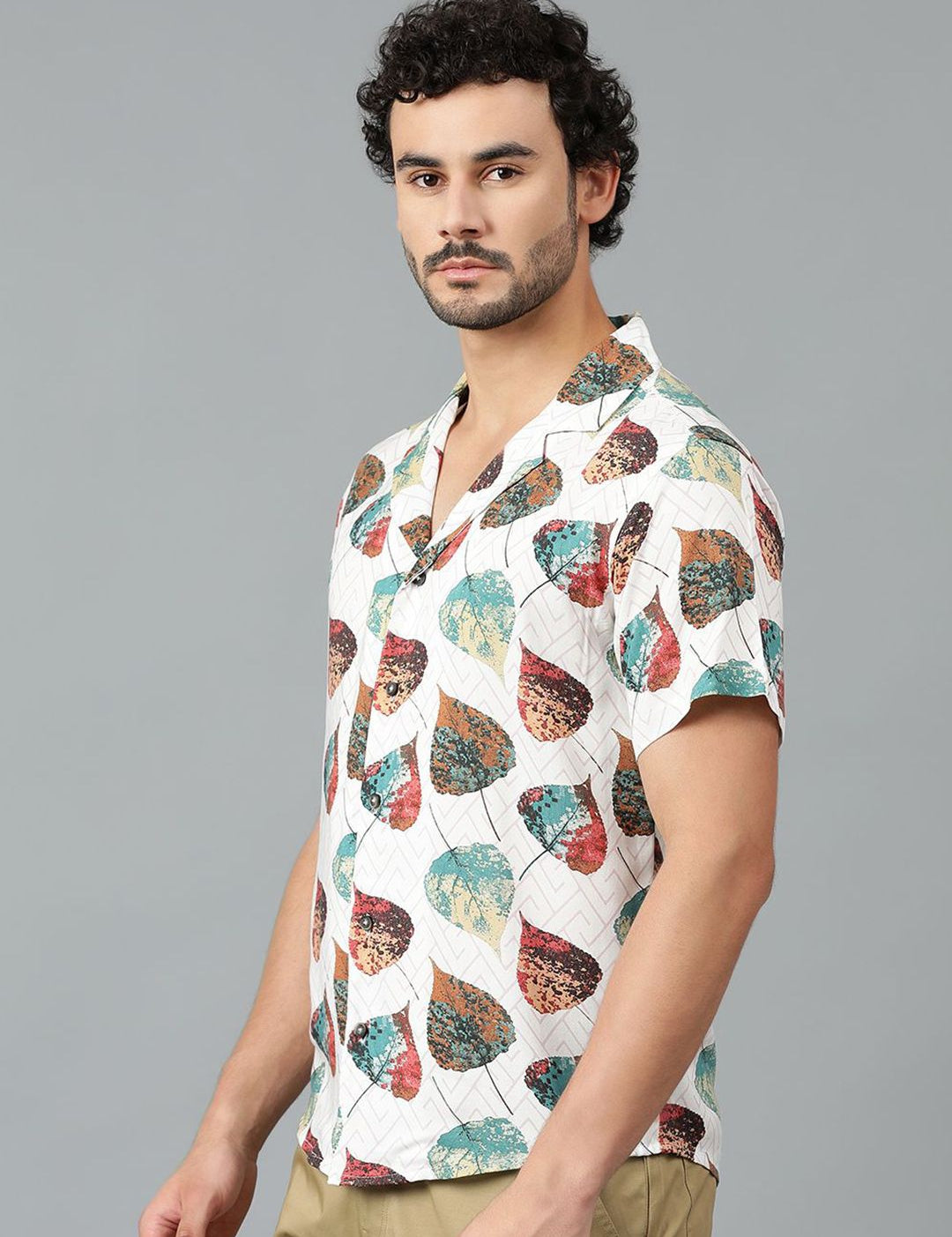 Kotty Men Tropical Printed Casual Shirt