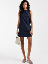 Kotty Women Blue Denim Sleeveless Shift Dress