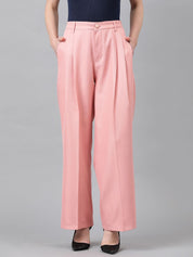 KOTTY BIZwear Women High-Rise Easy Wash Cotton Cargos Trousers