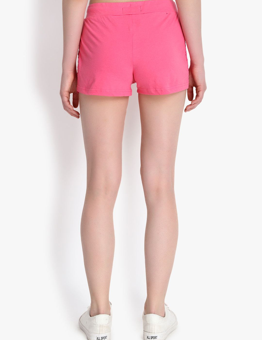 Kotty Women Pink Self Design Regular Fit Regular Shorts