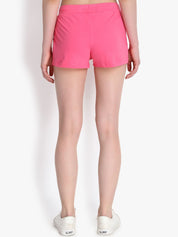 Kotty Women Pink Self Design Regular Fit Regular Shorts