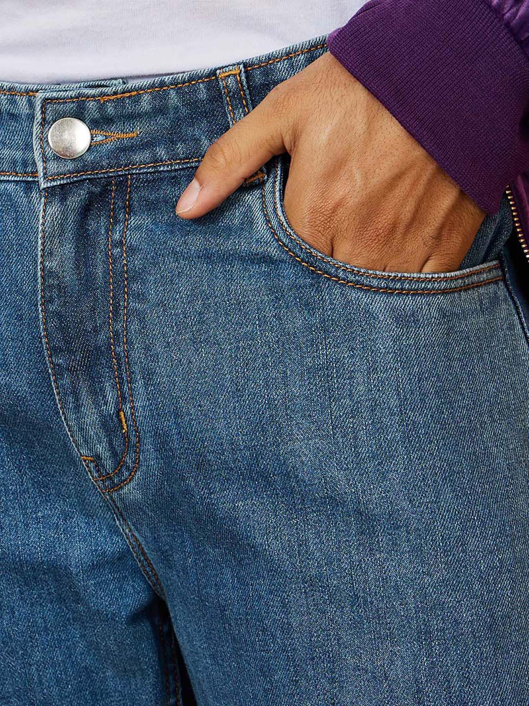 Kotty Men Jean Slim Fit Low-Rise Clean Look Stretchable Jeans