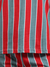 Kotty Women Grey & Red Striped Night Suit