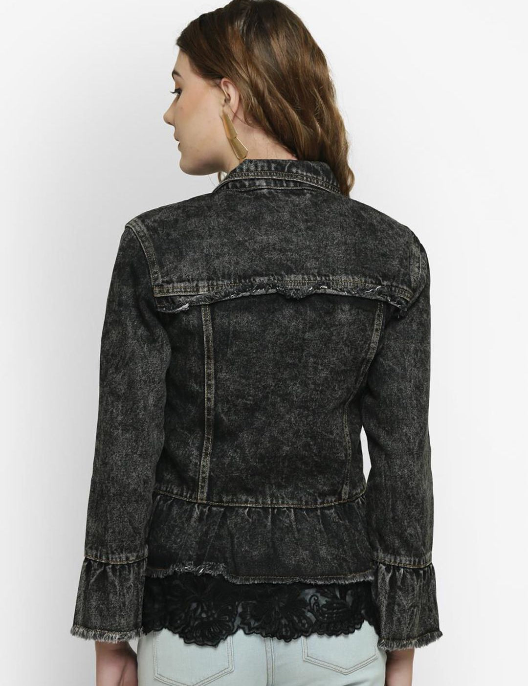 Kotty Women Black Denim Jacket