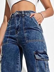 Kotty Women Blue Jean Straight Fit High-Rise Stretchable Jeans