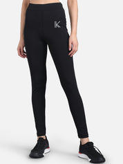 Kotty Women Black & White Printed Tights