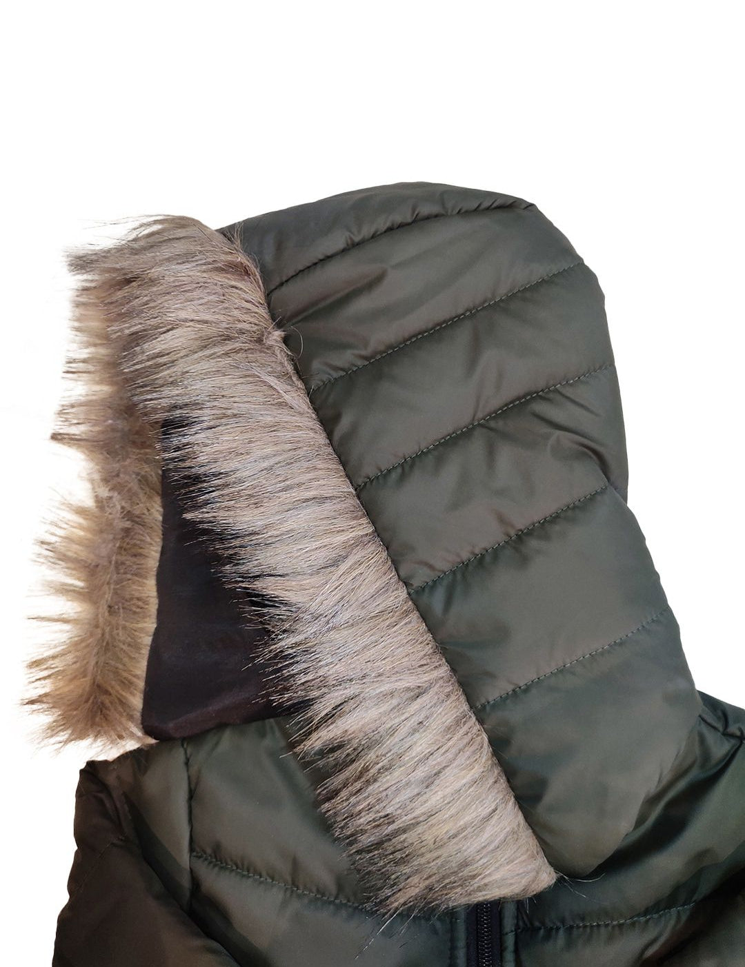 Kotty Girls Olive Green Outdoor Padded Jacket