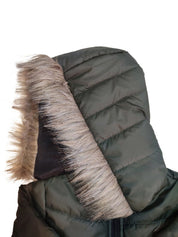 Kotty Girls Olive Green Outdoor Padded Jacket