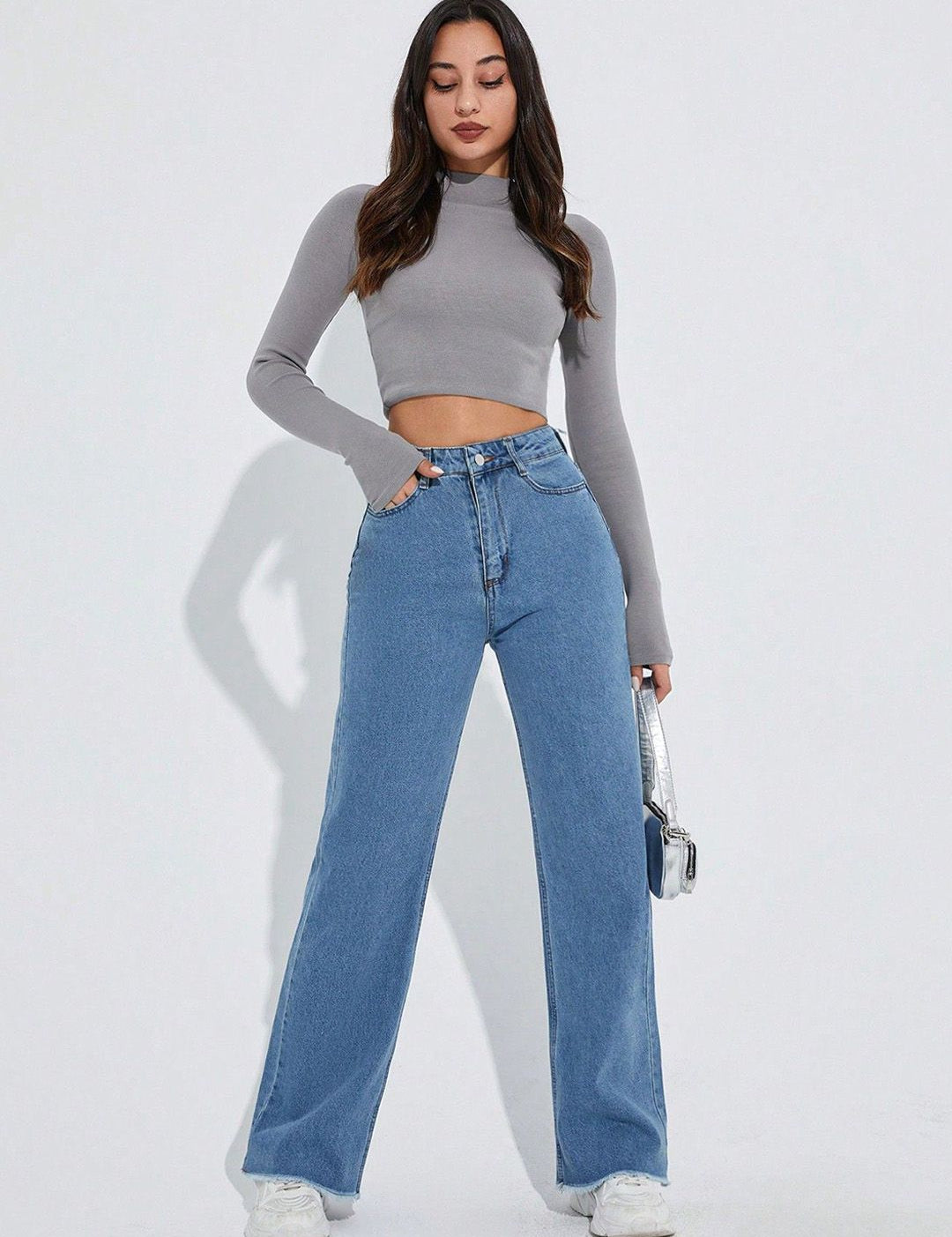 Kotty Women Baggy High-Rise Stretchable Jeans