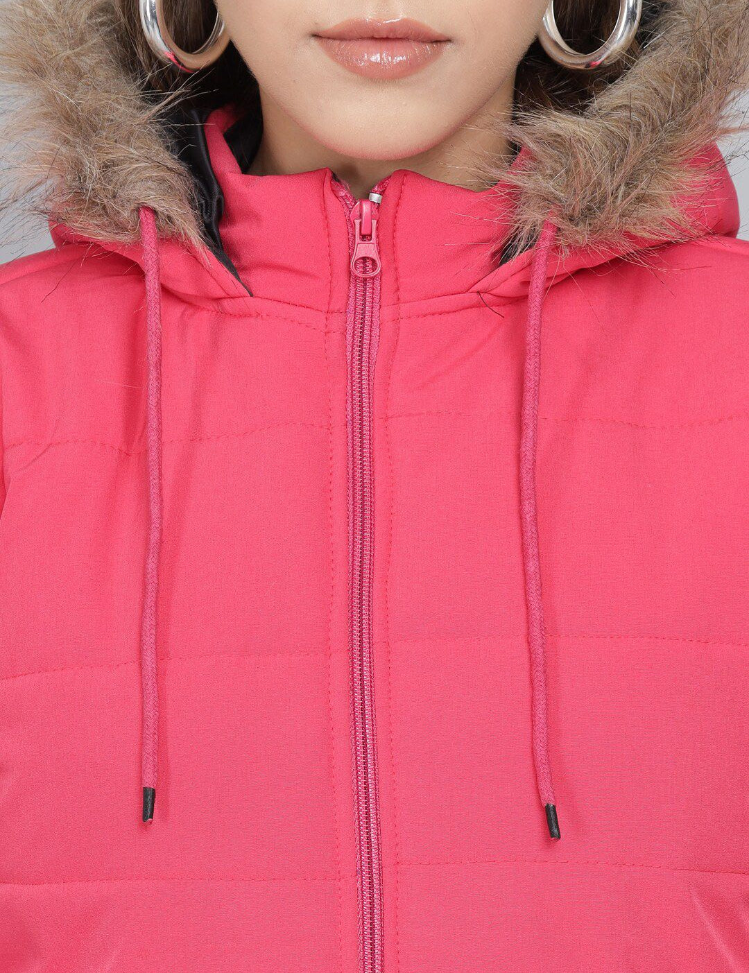 Kotty Women Pink Solid Lightweight Parka Jacket