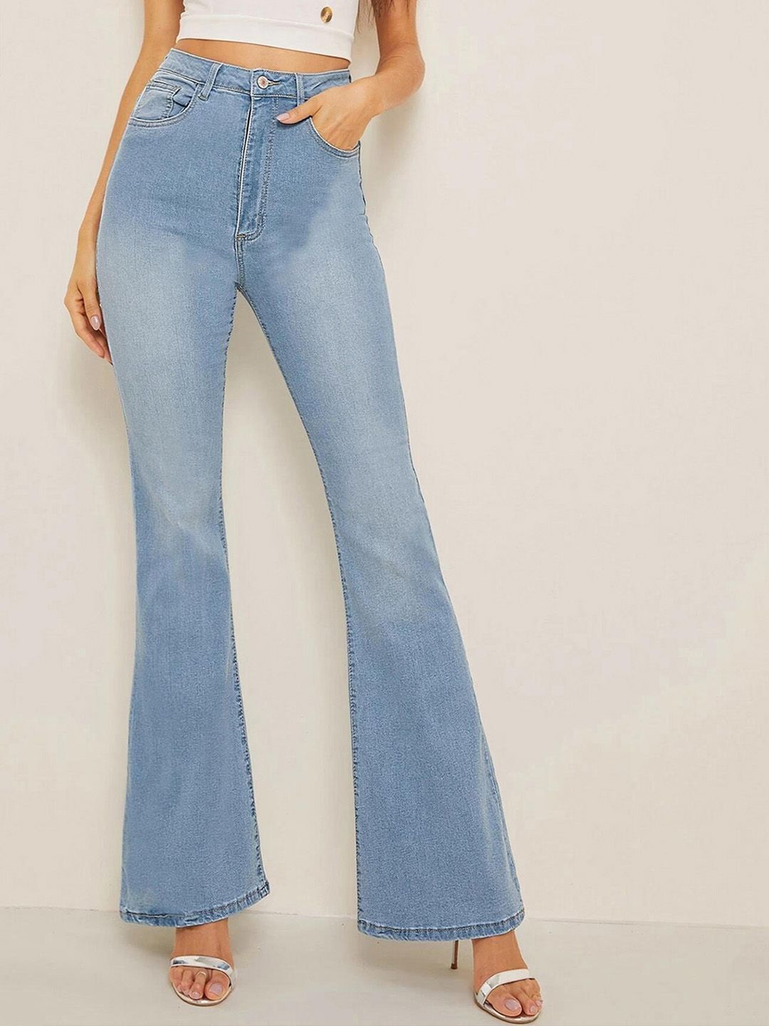 Kotty Women Bootcut High-Rise Stretchable Jeans