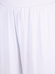 Kotty Women White Flared High-Rise Parallel Trousers