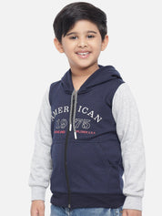 Kotty Boys & White Printed Sweatshirt