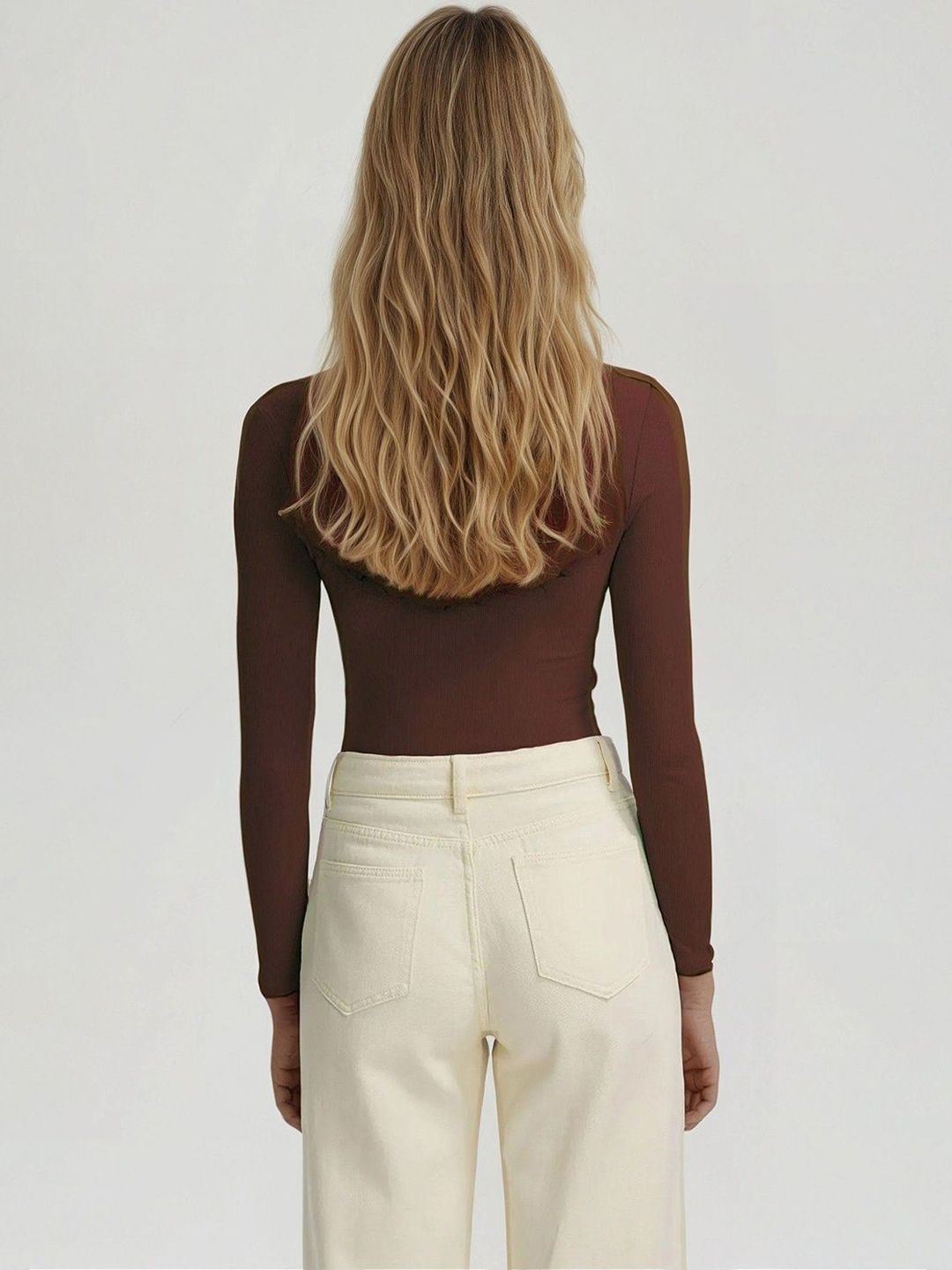 Kotty Square Neck Ribbed Top