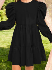 Kotty Puff Sleeve Fit & Flare Dress