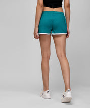 Kotty Women Colourblocked Low-Rise Hot Pants Casual Shorts