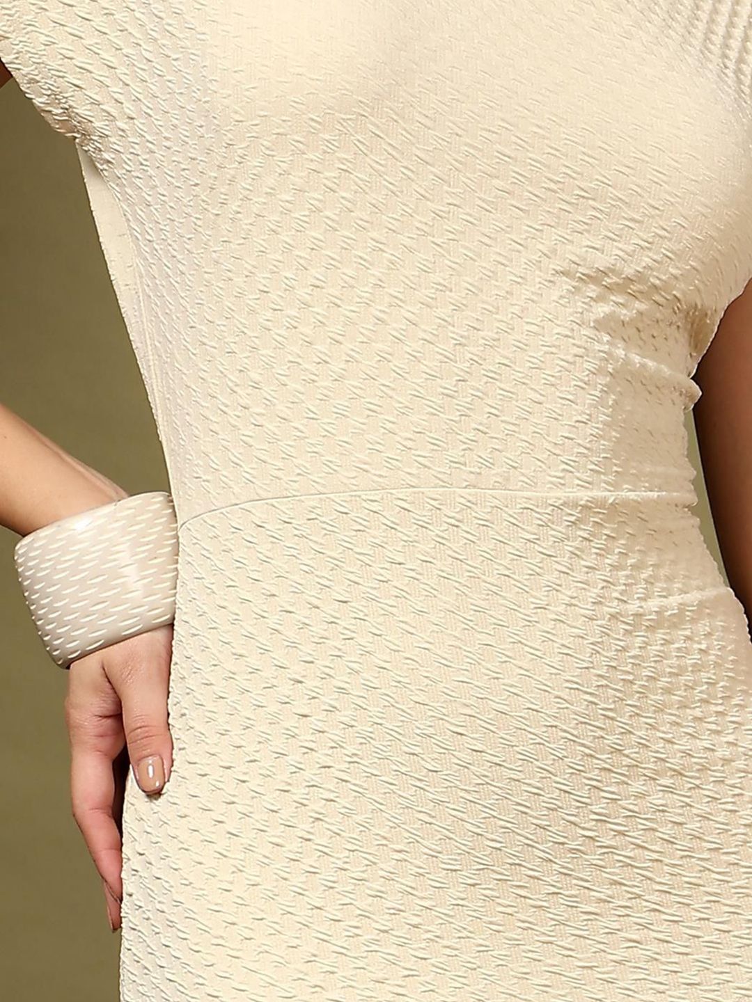 Kotty Women Side Slit Bodycon Midi Dress