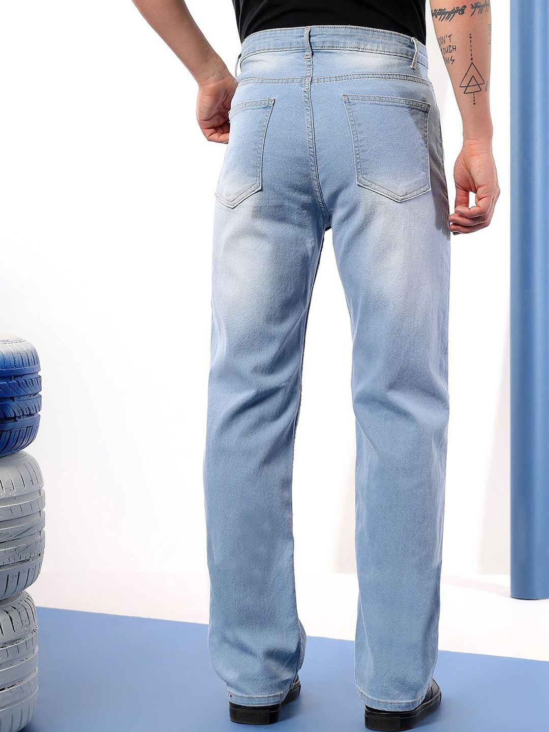 Kotty Men Comfort Fit Mid-Rise Stretchable Jeans