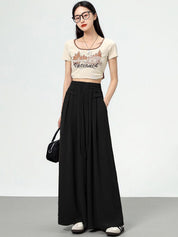 Kotty Women Loose Fit High-Rise Easy Wash Pleated Trousers