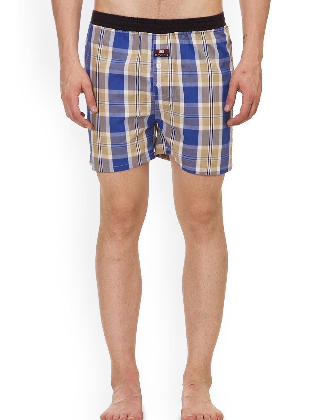 Kotty Men Checked Mid-Rise Boxer KTTNEWBOXER20S