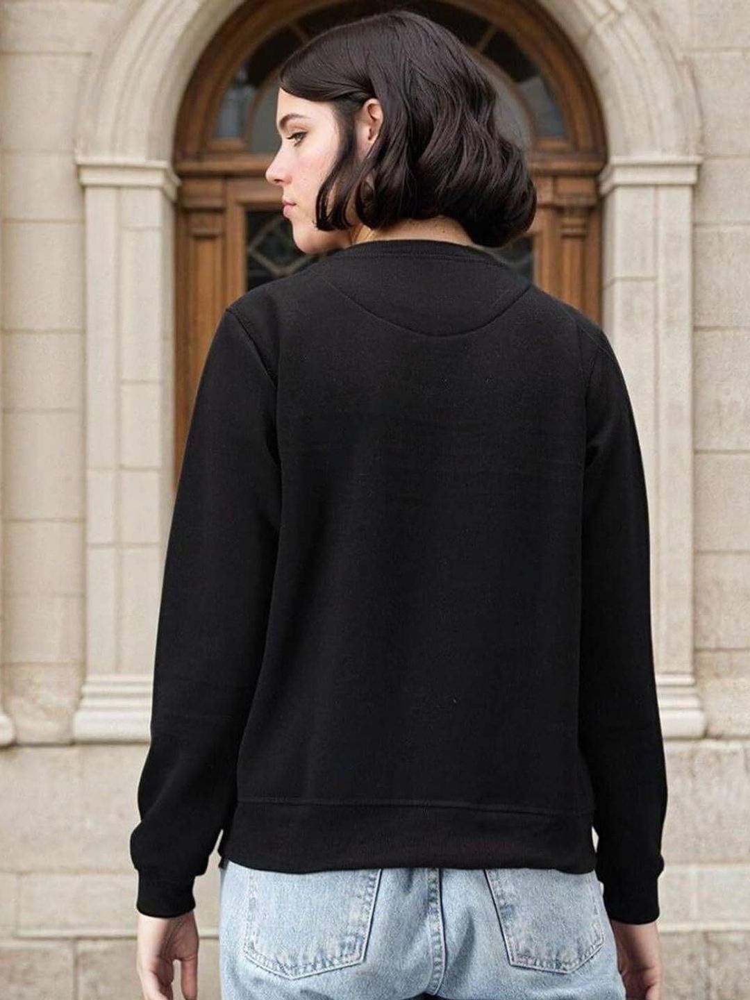 Kotty Women Typography Printed Full Sleeve Sweatshirt