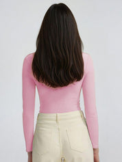 Kotty Women Scoop Neck Long Sleeves Casual Top