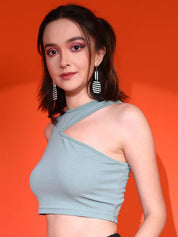 Kotty Women Solid High Neck Top