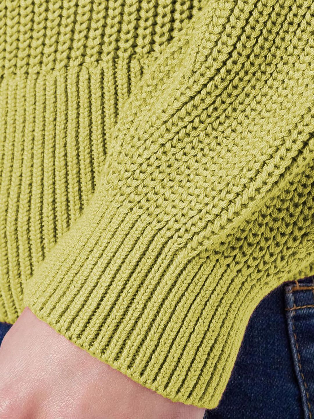 Kotty Women Cotton Solid Round Neck Long Sleeves Pullover