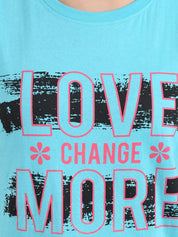 Kotty Typography Printed Round Neck T-shirt