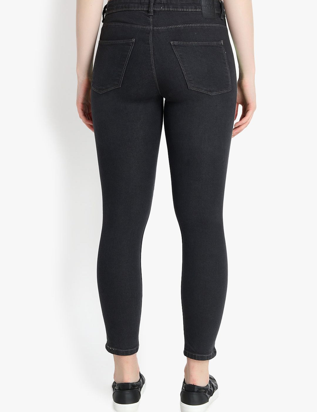 Kotty Women Black Skinny Fit High-Rise Clean Look Jeans