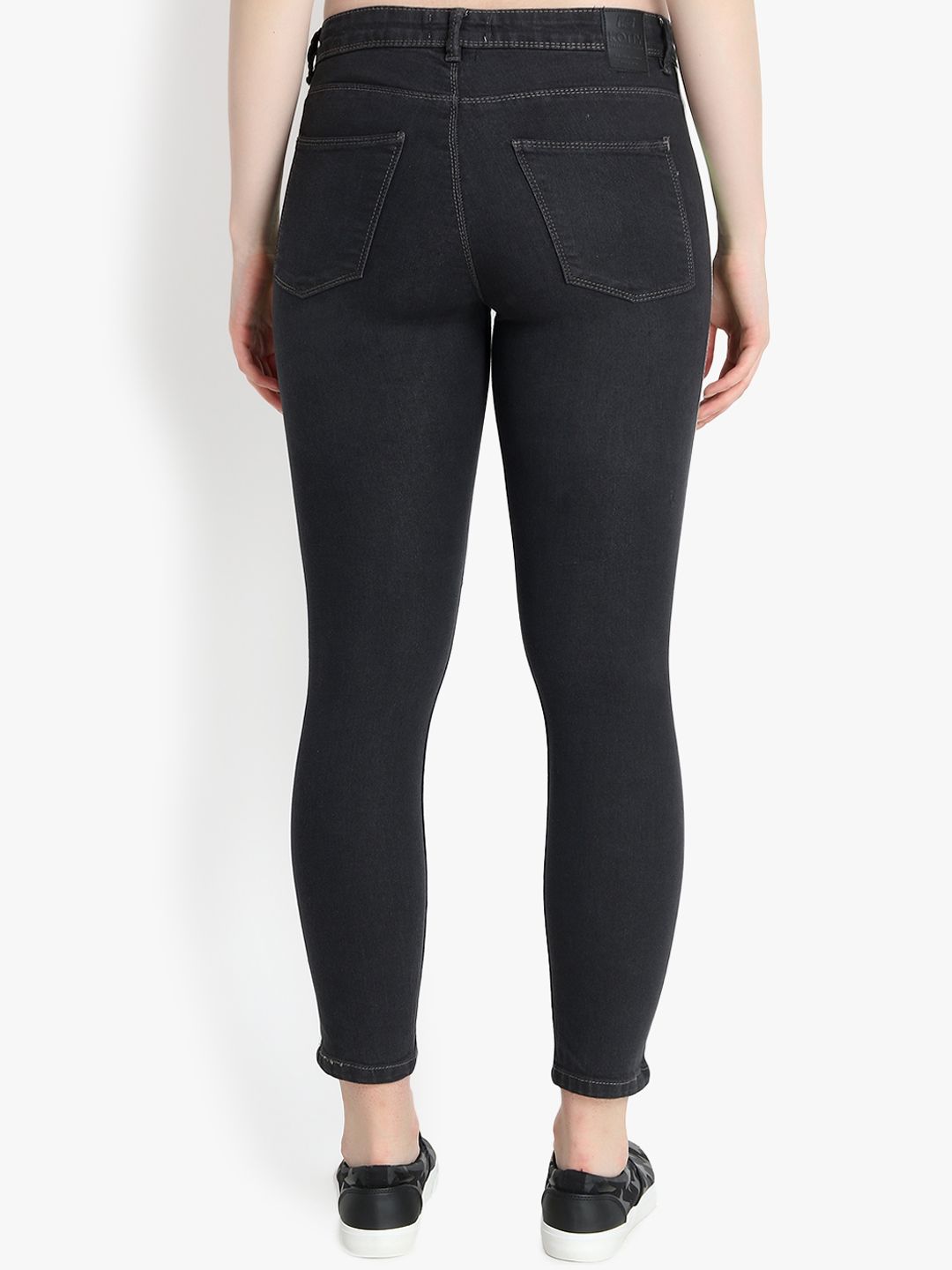 Kotty Women Black Skinny Fit High-Rise Clean Look Jeans