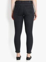 Kotty Women Black Skinny Fit High-Rise Clean Look Jeans