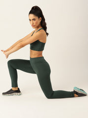 Kotty Women Slim-Fit Ankle-Length Training or Gym Tights