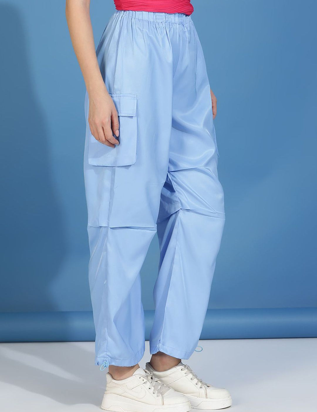 Kotty Women Regular Fit High Waist Cargos