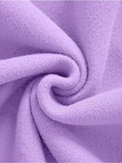 Kotty Purple Graphic Printed Fleece Sweatshirt