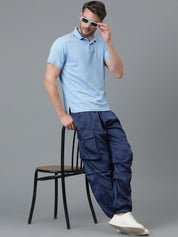 Kotty Men Relaxed Low-Rise Easy Wash Cargos Trousers