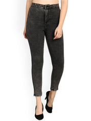 Kotty Women Black Skinny Fit High-Rise Clean Look Jeans