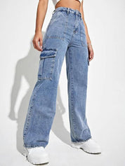 Kotty Women Blue Jean Straight Fit High-Rise Stretchable Jeans