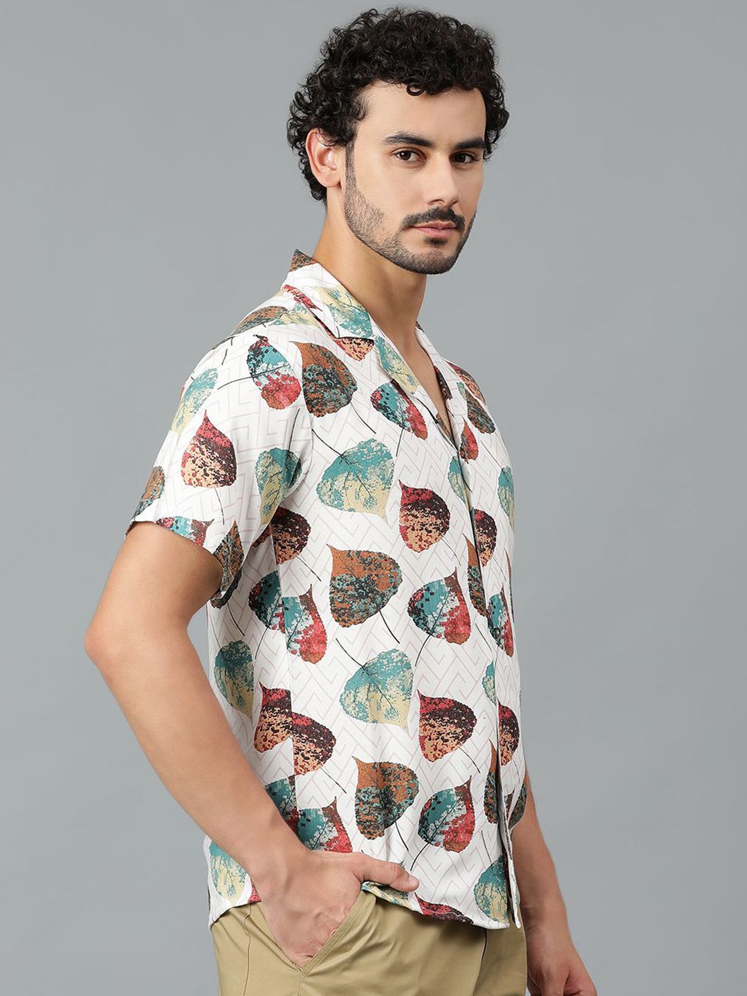Kotty Men Tropical Printed Casual Shirt