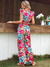 Kotty Floral Printed Top With Trouser 