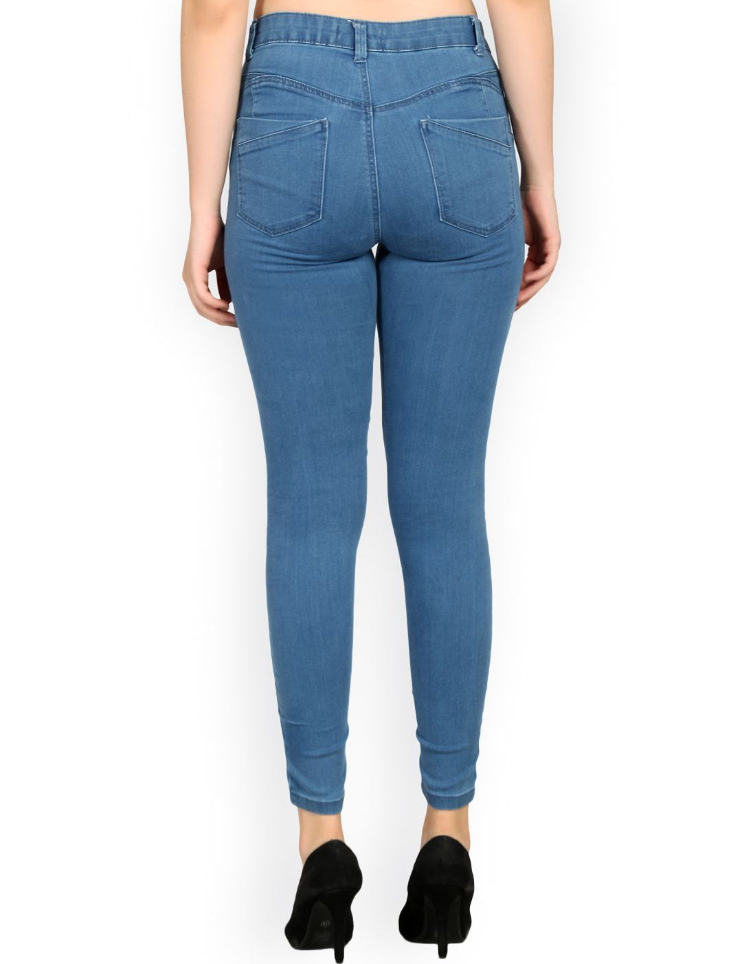 Kotty Women Blue Skinny Fit High-Rise Clean Look Jeans