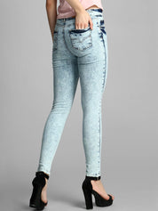 Kotty Women Blue Skinny Fit High-Rise Clean Look Jeans