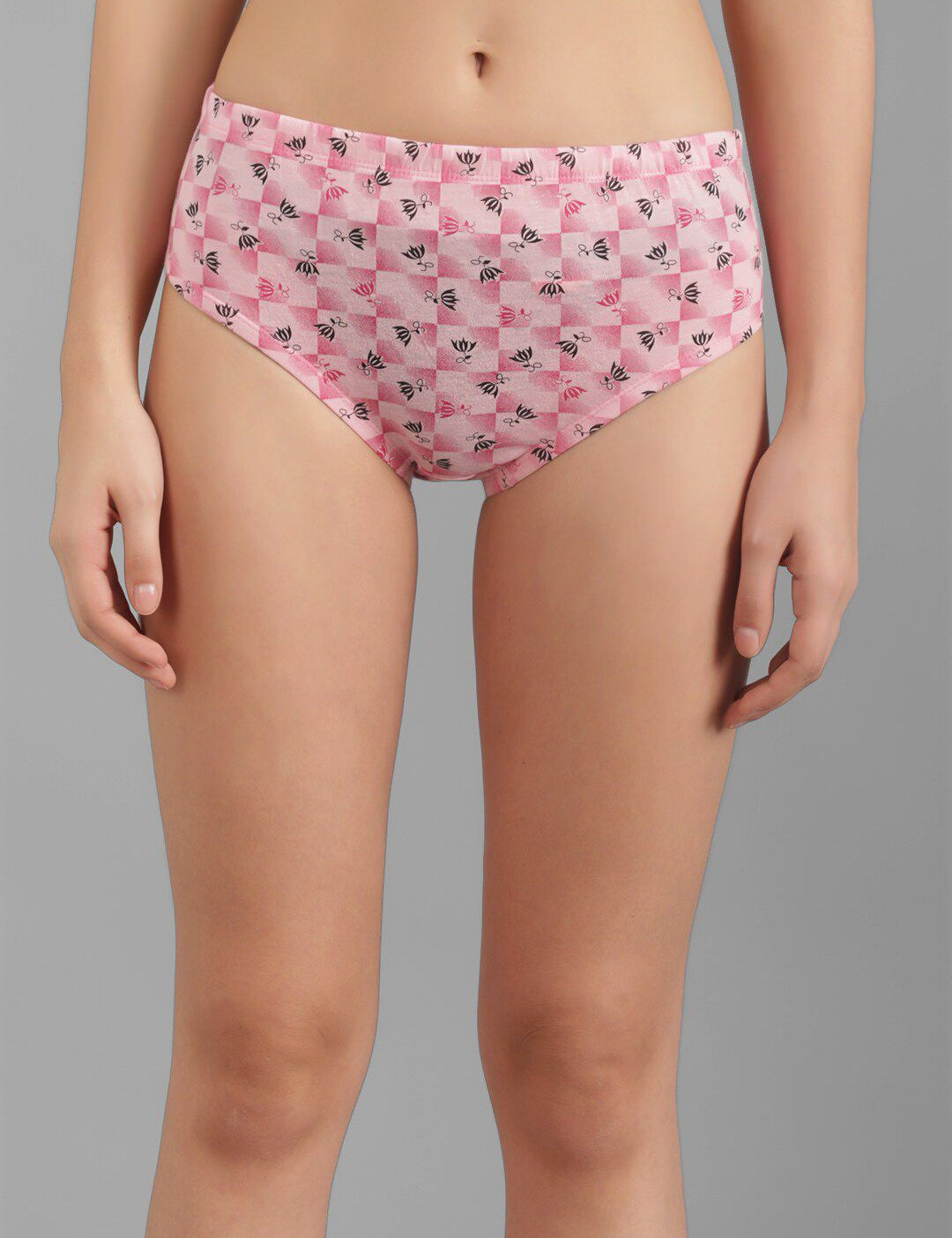 Kotty Women Pink & Black Printed Hipster Briefs KTTWOMENSPANTY374
