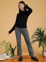 Kotty Women Round Neck Pullover Sweater