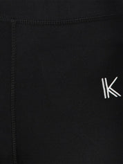 Kotty Women Black Printed Training Or Gym Tights