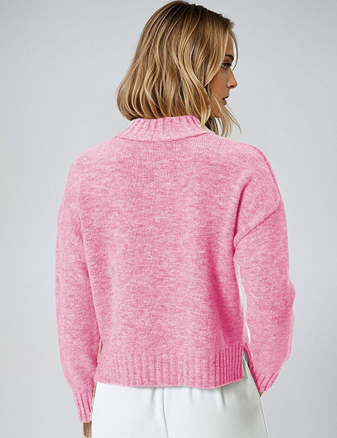 Kotty Women Cotton Round Neck Long Sleeves Pullover Sweaters